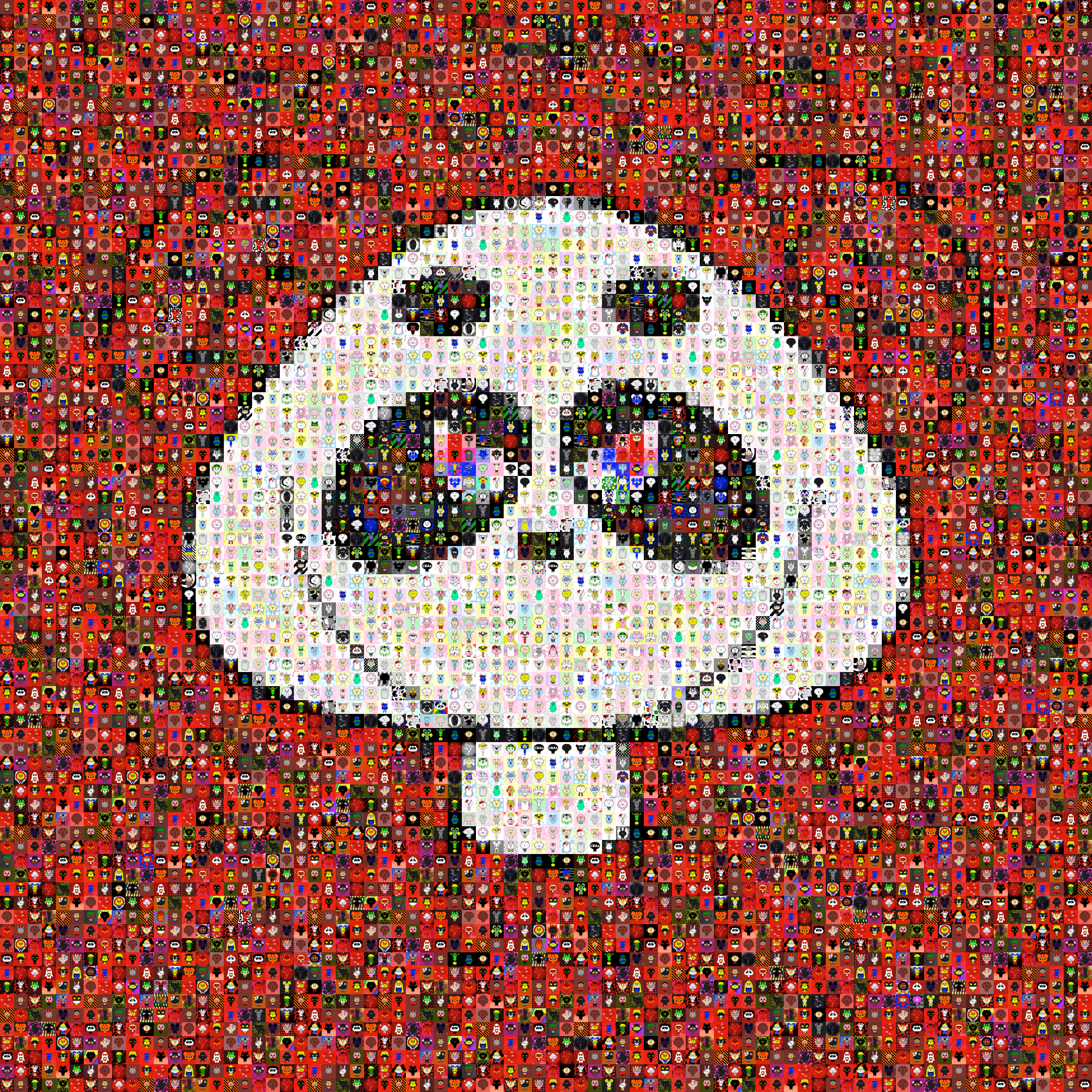 Crypto Baby Animals Mosaic #2230